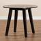 Baxton Studio Ela Dark Brown Finished 35-Inch-Wide Round Wood Dining Table 169-10896 - alternate 5